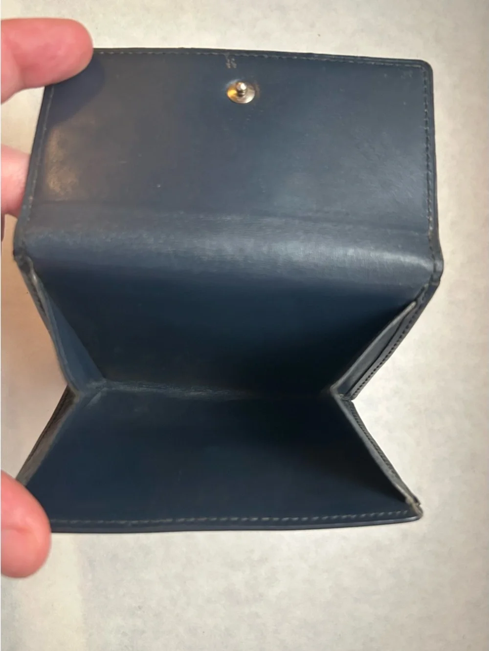 VTG Louis Vuitton Elise Compact Wallet in Monogram Mat Vernis Gray Leather - Picture 11 of 14